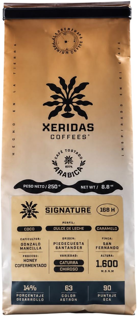 Bolsa de café Xeridas Cofermentado de Coco, 250 g