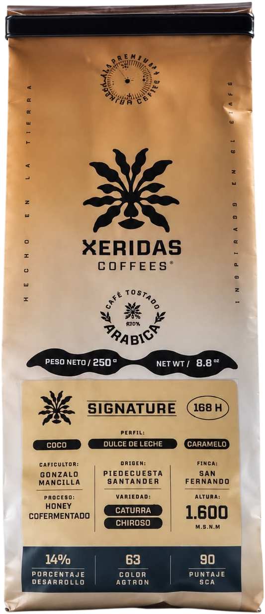 Bolsa de café Xeridas Cofermentado de Coco, 250 g
