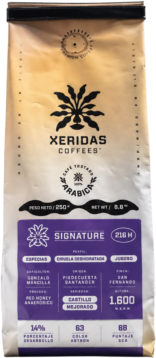 Bolsa de café Xeridas Red Honey, 250 g