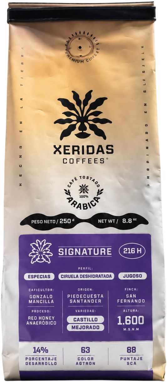 Bolsa de café Xeridas Red Honey, 250 g